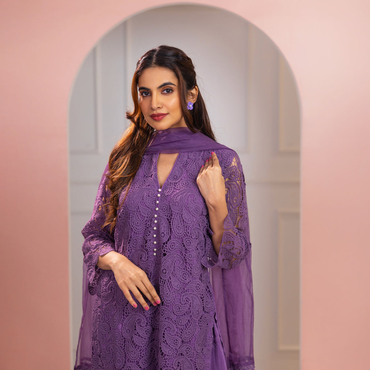 amethyst farshi suit set