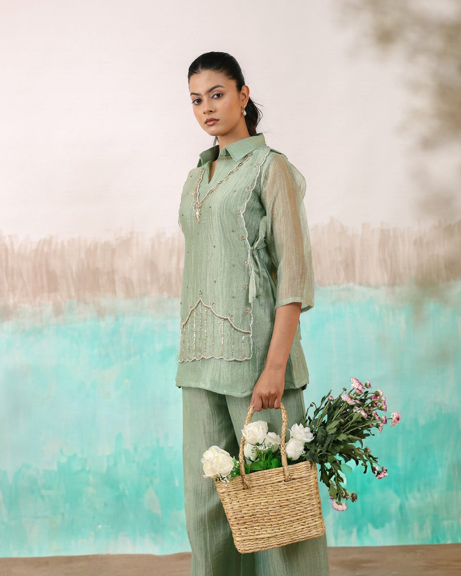 Mint Organza